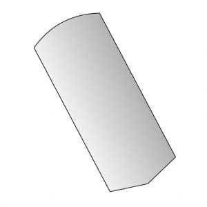 Rectangular Arc Fasteners (Plain) - (Mild - Low Carbon Steel)